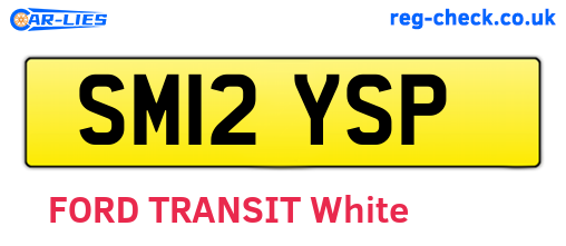 SM12YSP are the vehicle registration plates.