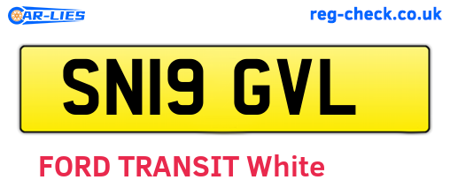 SN19GVL are the vehicle registration plates.