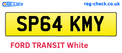 SP64KMY are the vehicle registration plates.
