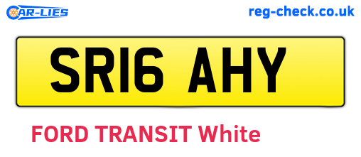 SR16AHY are the vehicle registration plates.