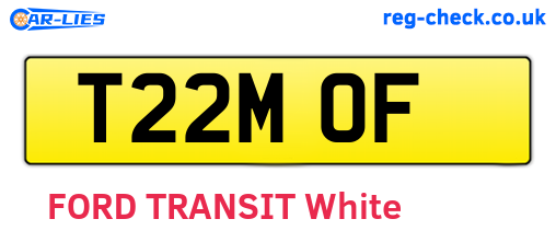 T22MOF are the vehicle registration plates.