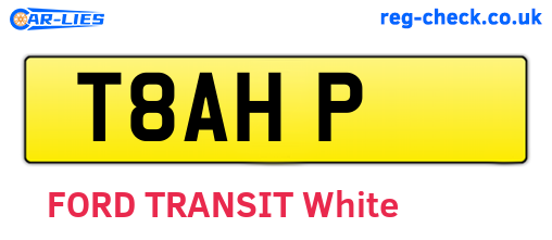 T8AHP are the vehicle registration plates.