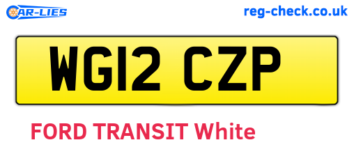 WG12CZP are the vehicle registration plates.