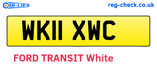 WK11XWC are the vehicle registration plates.