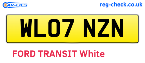 WL07NZN are the vehicle registration plates.