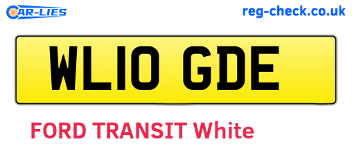 WL10GDE are the vehicle registration plates.