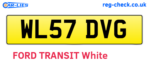 WL57DVG are the vehicle registration plates.