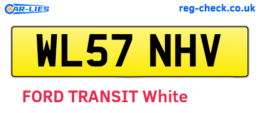 WL57NHV are the vehicle registration plates.