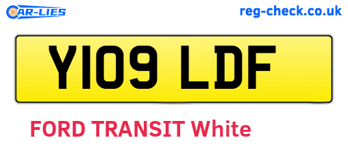 Y109LDF are the vehicle registration plates.