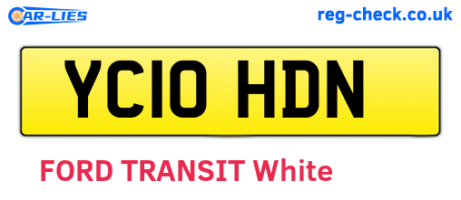 YC10HDN are the vehicle registration plates.