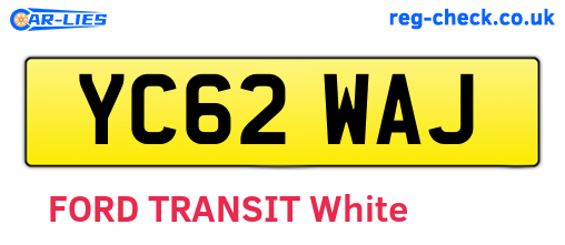 YC62WAJ are the vehicle registration plates.