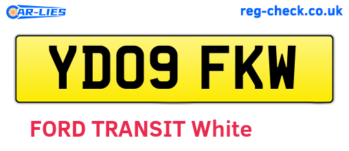 YD09FKW are the vehicle registration plates.