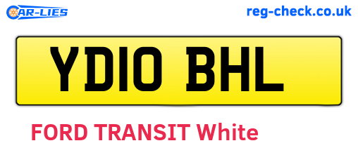 YD10BHL are the vehicle registration plates.