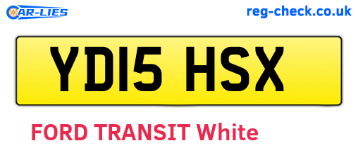 YD15HSX are the vehicle registration plates.