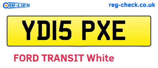 YD15PXE are the vehicle registration plates.