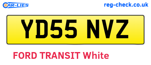YD55NVZ are the vehicle registration plates.