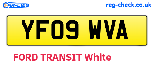 YF09WVA are the vehicle registration plates.
