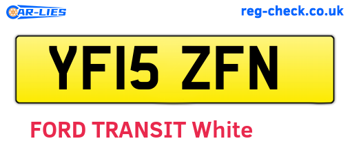 YF15ZFN are the vehicle registration plates.