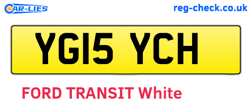 YG15YCH are the vehicle registration plates.