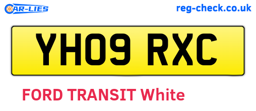 YH09RXC are the vehicle registration plates.