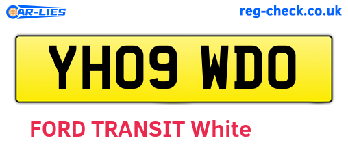 YH09WDO are the vehicle registration plates.