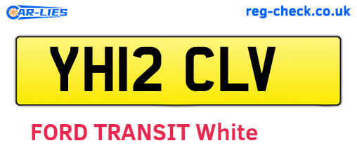 YH12CLV are the vehicle registration plates.