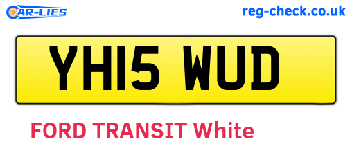 YH15WUD are the vehicle registration plates.