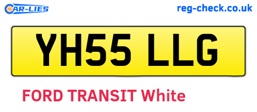 YH55LLG are the vehicle registration plates.