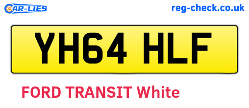 YH64HLF are the vehicle registration plates.