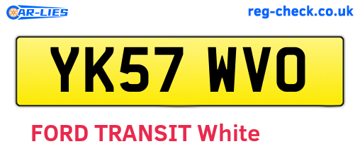 YK57WVO are the vehicle registration plates.