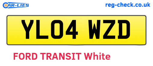 YL04WZD are the vehicle registration plates.