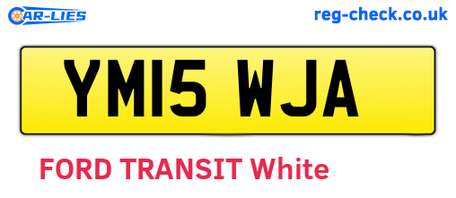 YM15WJA are the vehicle registration plates.