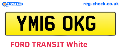 YM16OKG are the vehicle registration plates.
