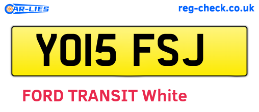 YO15FSJ are the vehicle registration plates.