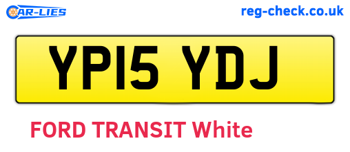 YP15YDJ are the vehicle registration plates.