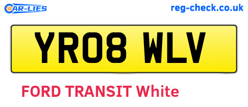 YR08WLV are the vehicle registration plates.