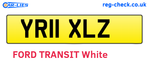 YR11XLZ are the vehicle registration plates.