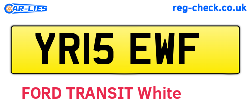 YR15EWF are the vehicle registration plates.