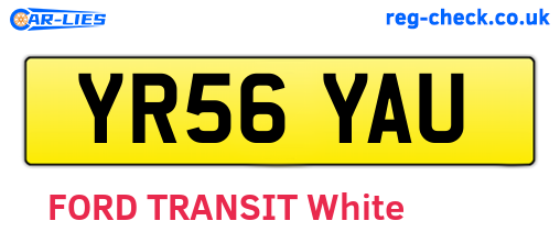 YR56YAU are the vehicle registration plates.
