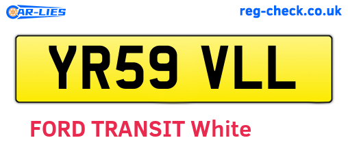 YR59VLL are the vehicle registration plates.