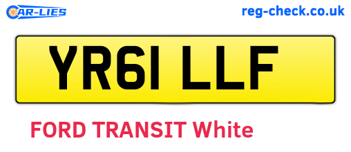 YR61LLF are the vehicle registration plates.
