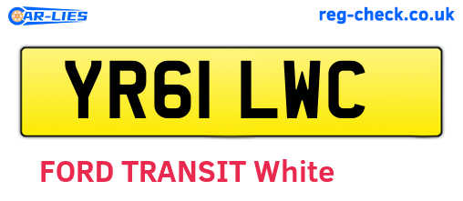 YR61LWC are the vehicle registration plates.