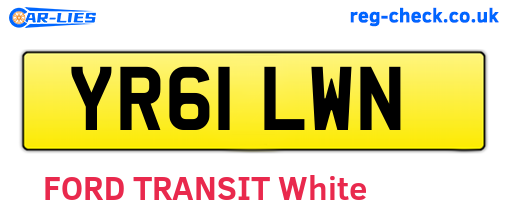 YR61LWN are the vehicle registration plates.