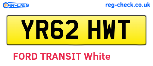 YR62HWT are the vehicle registration plates.