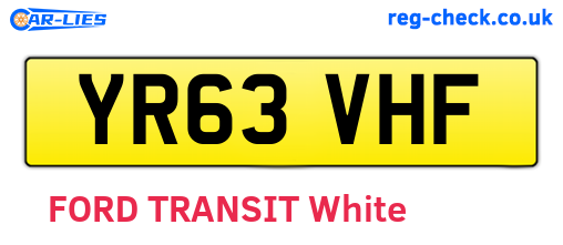 YR63VHF are the vehicle registration plates.