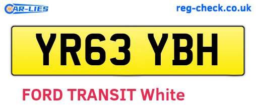 YR63YBH are the vehicle registration plates.