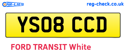 YS08CCD are the vehicle registration plates.