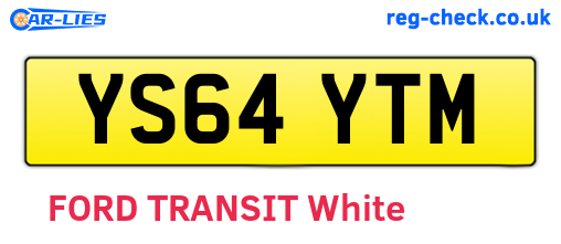YS64YTM are the vehicle registration plates.