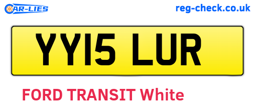 YY15LUR are the vehicle registration plates.