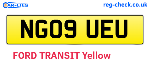 NG09UEU are the vehicle registration plates.